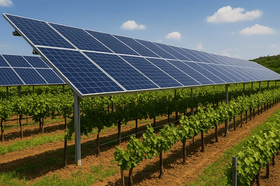 Agrivoltaico e drones: como monitorizar a produção agrícola sob os painéis solares