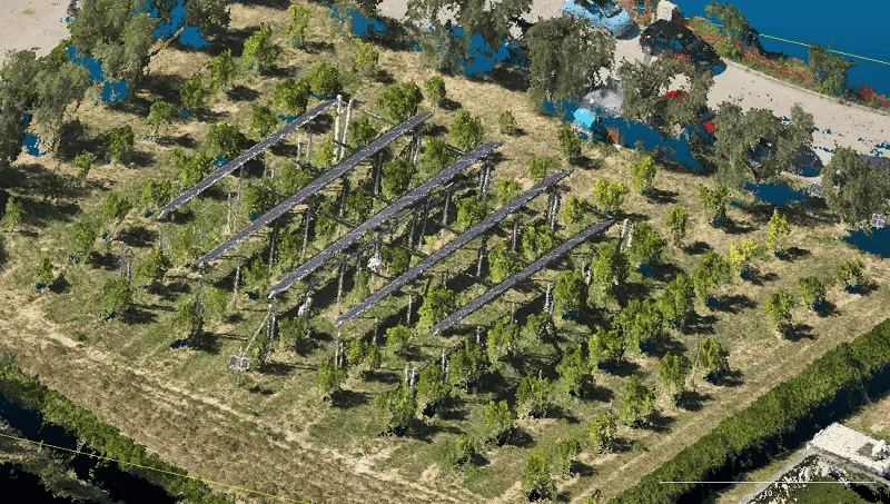 3D model drone agrivoltaics