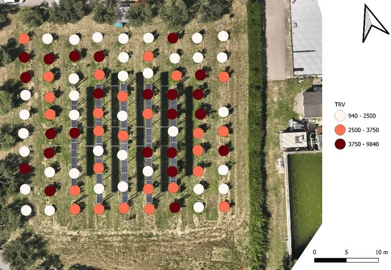 TRV analysis drone agrivoltaics