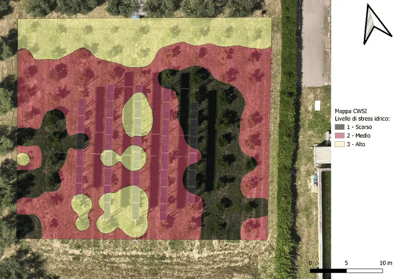 thermal map analysis drone agrivoltaics